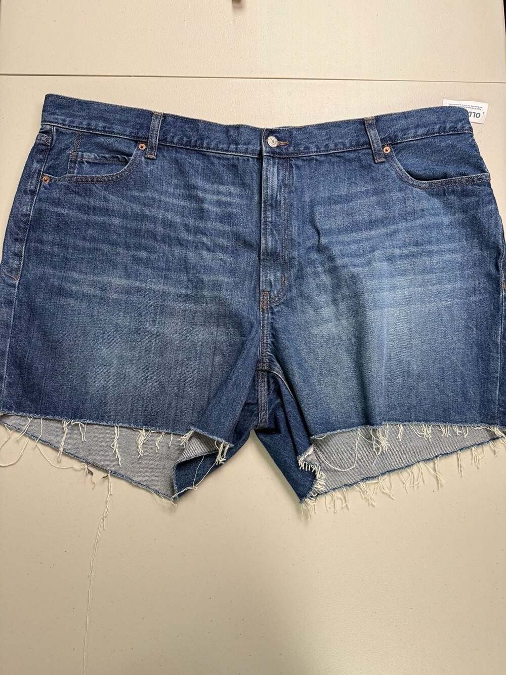 Old Navy High-Rise Slouchy Straight Cut-Off Denim Jean Shorts Size 24